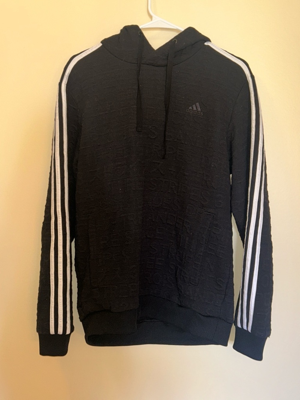 Adidas 3-Stripe Life Sweatshirt Men’s Medium Black Crewneck Pullover Athletic
